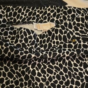 Michael Kors Monochrome Animal Print Top
